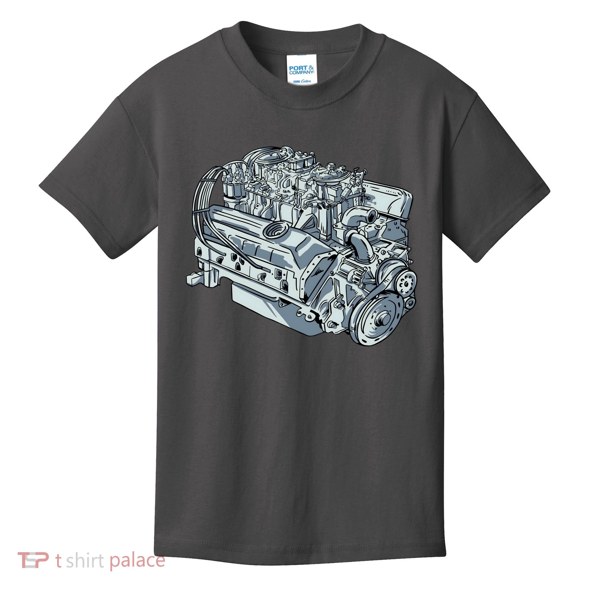Realistic Car Engine Kids T-Shirt