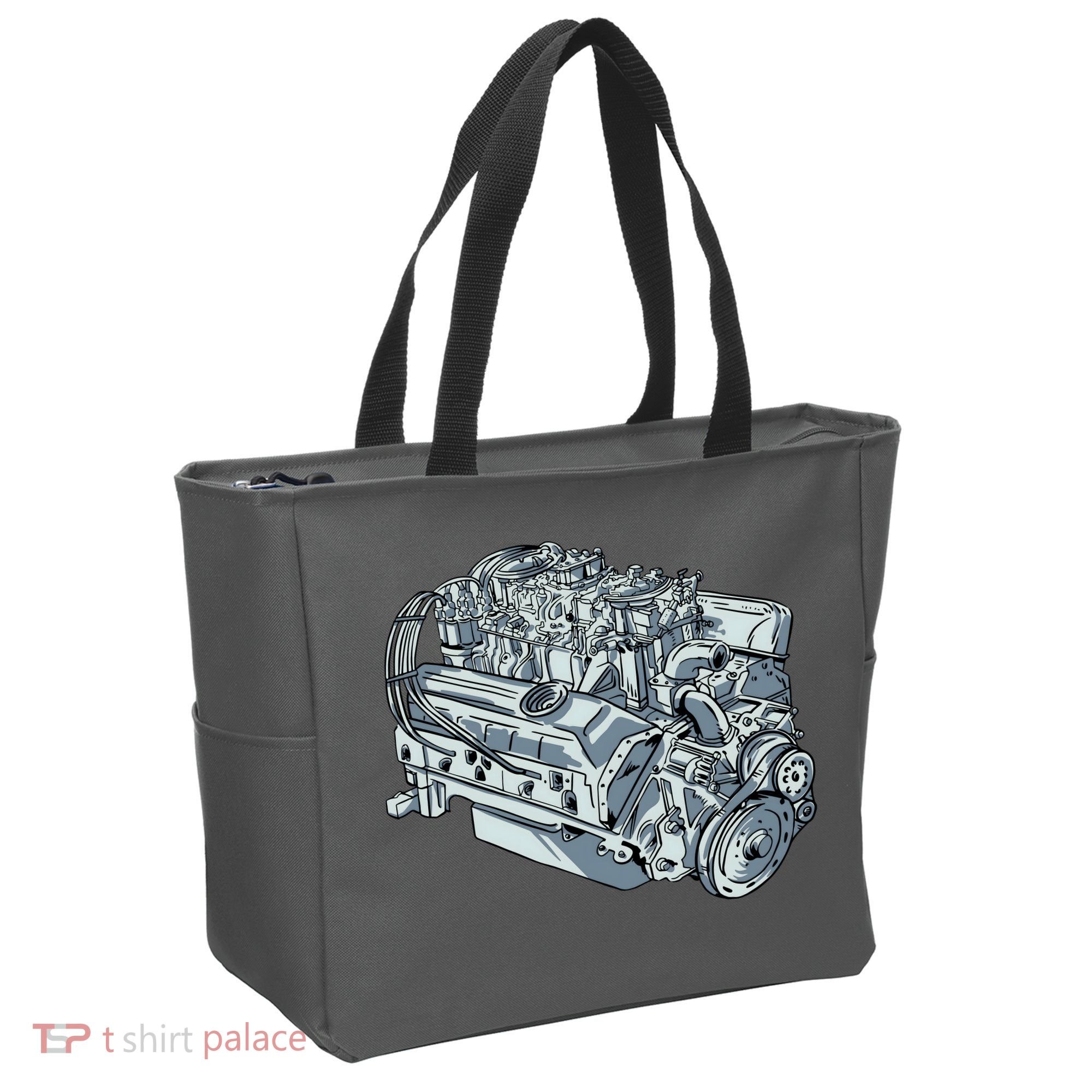 Realistic Car Engine Tote Bag