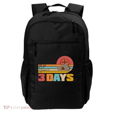 Retro Celebrate Easter A Lot Can Happen In 3 Days Backpack
