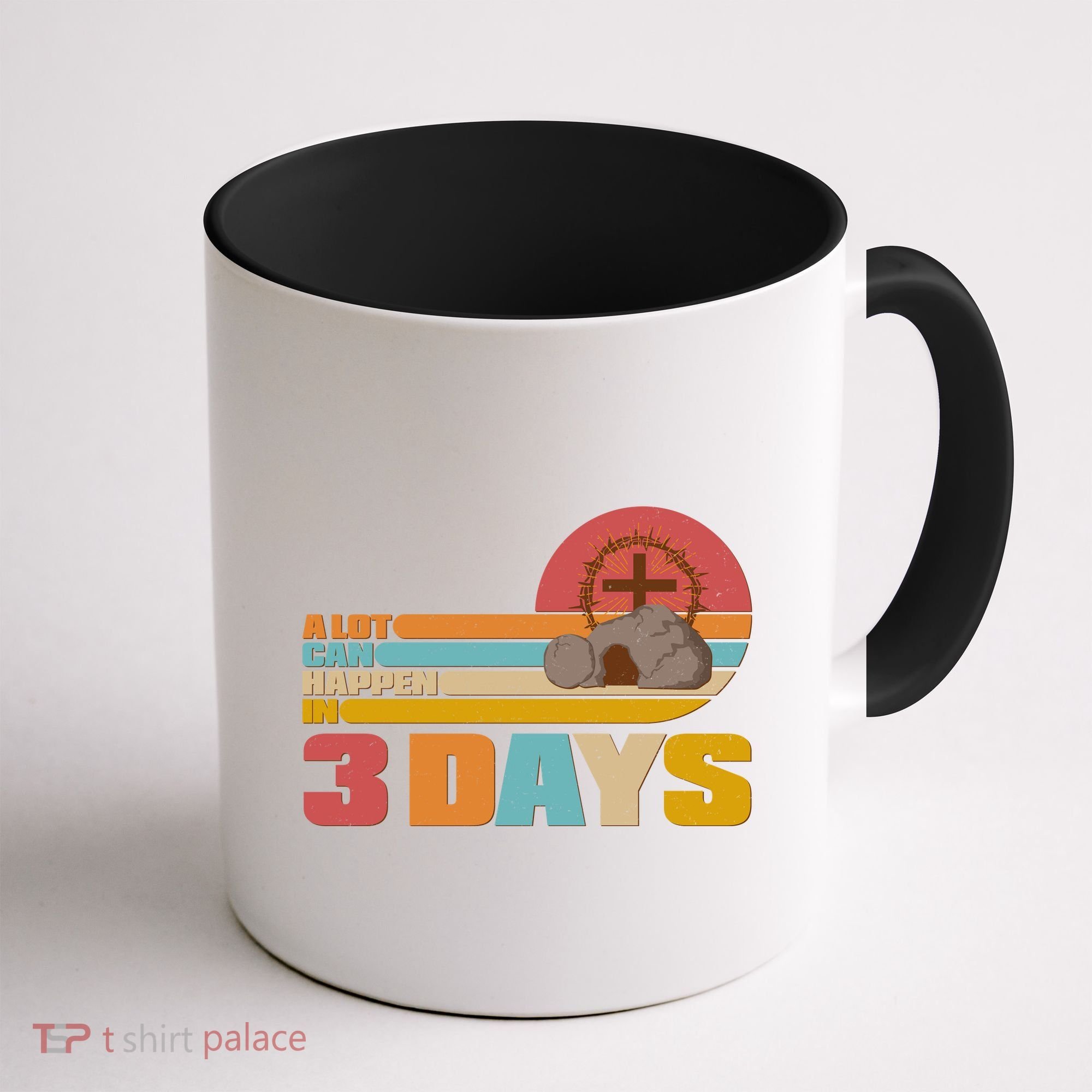 Retro Celebrate Easter A Lot Can Happen In 3 Days Coffee Mug