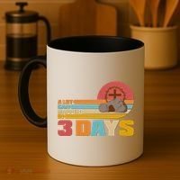 Retro Celebrate Easter A Lot Can Happen In 3 Days Coffee Mug thumb 4