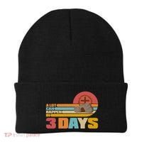 Retro Celebrate Easter A Lot Can Happen In 3 Days Beanie thumb 0
