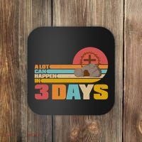 Retro Celebrate Easter A Lot Can Happen In 3 Days Coaster thumb 0