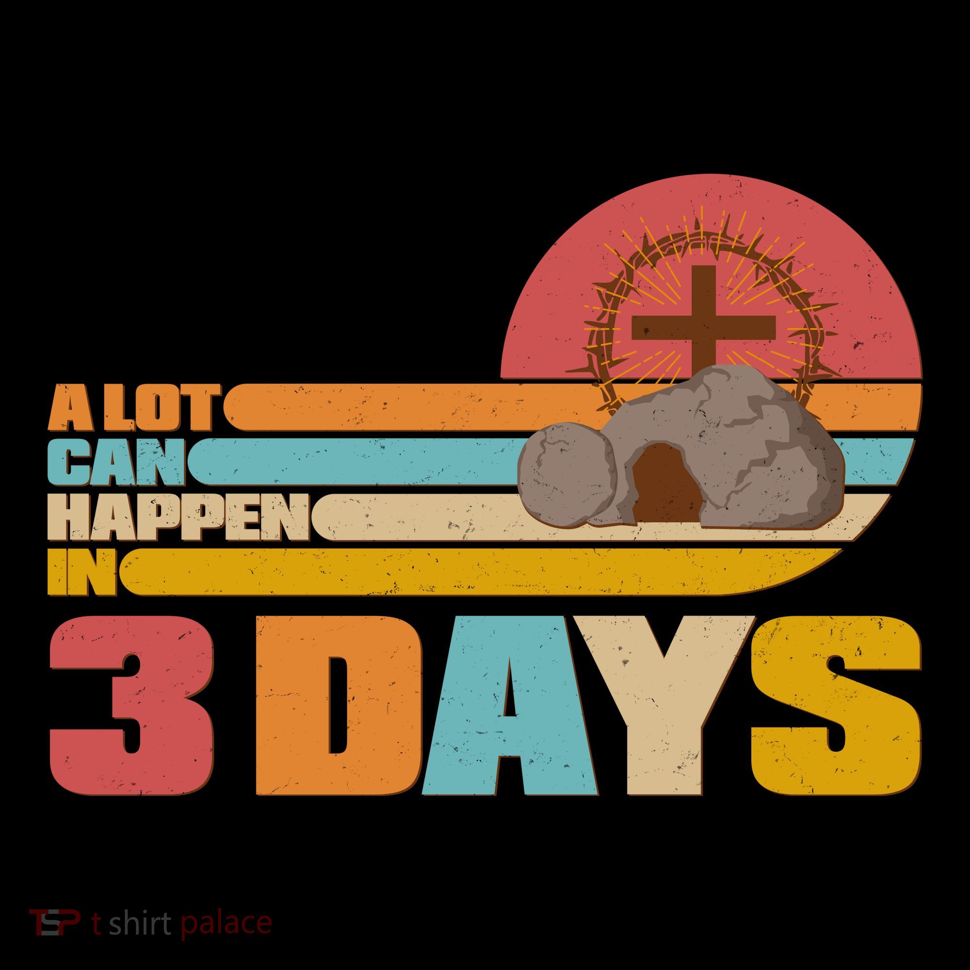 Retro Celebrate Easter A Lot Can Happen In 3 Days Women's Hoodie