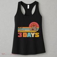 Retro Celebrate Easter A Lot Can Happen In 3 Days Women's Tank Top thumb 3