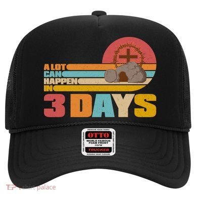 Retro Celebrate Easter A Lot Can Happen In 3 Days Hat
