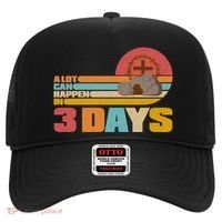 Retro Celebrate Easter A Lot Can Happen In 3 Days Hat thumb 0