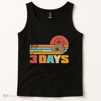 Retro Celebrate Easter A Lot Can Happen In 3 Days Tank Top thumb 2