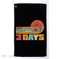 Retro Celebrate Easter A Lot Can Happen In 3 Days Golf Towel thumb 0