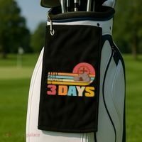 Retro Celebrate Easter A Lot Can Happen In 3 Days Golf Towel thumb 2