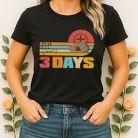 Retro Celebrate Easter A Lot Can Happen In 3 Days Women's T-Shirt thumb 2