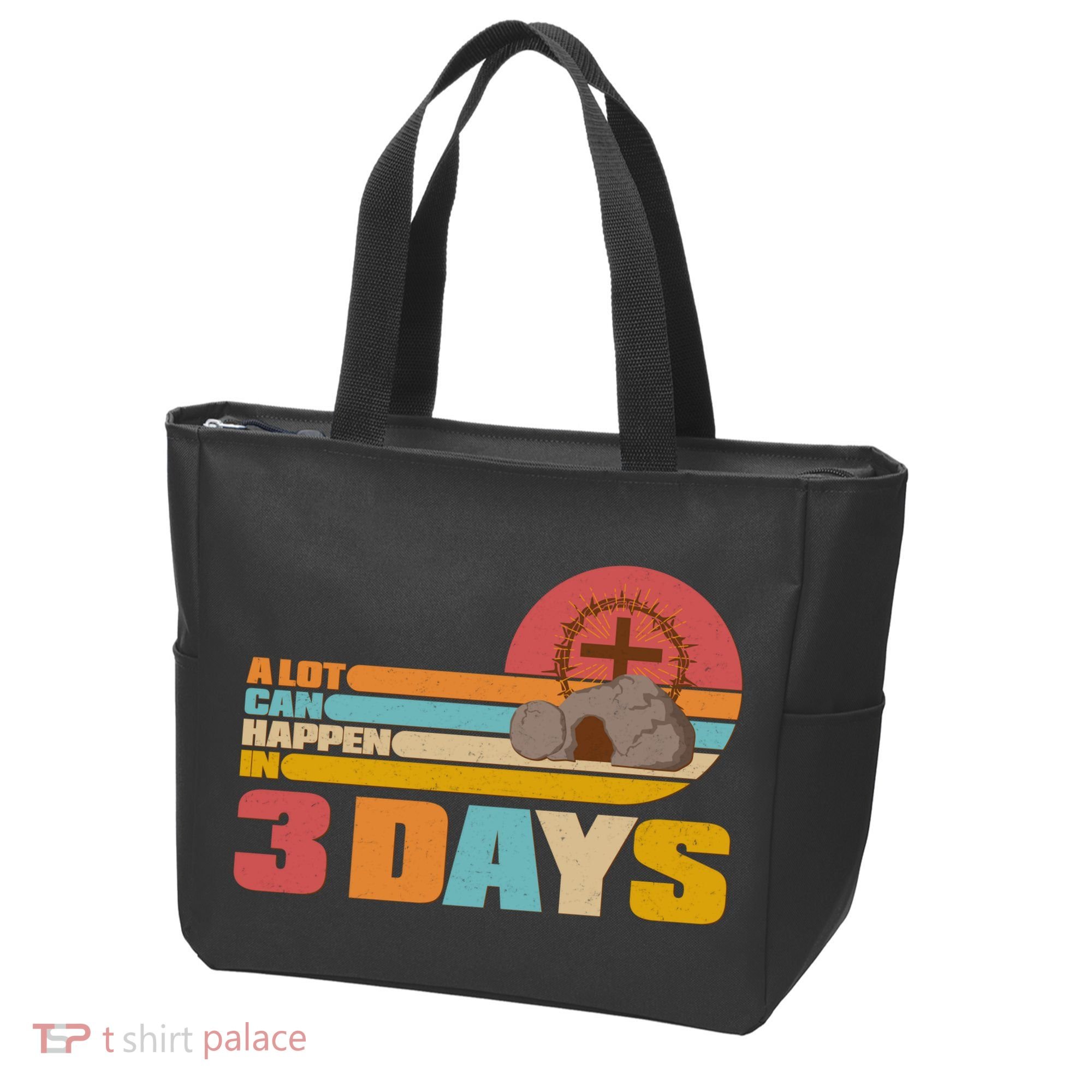 Retro Celebrate Easter A Lot Can Happen In 3 Days Tote Bag