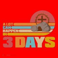 Retro Celebrate Easter A Lot Can Happen In 3 Days Santa Hat thumb 1