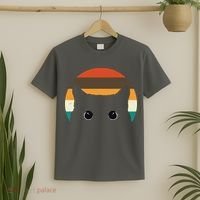 Retro Cat Eyes Vintage Sunset T-Shirt thumb 2