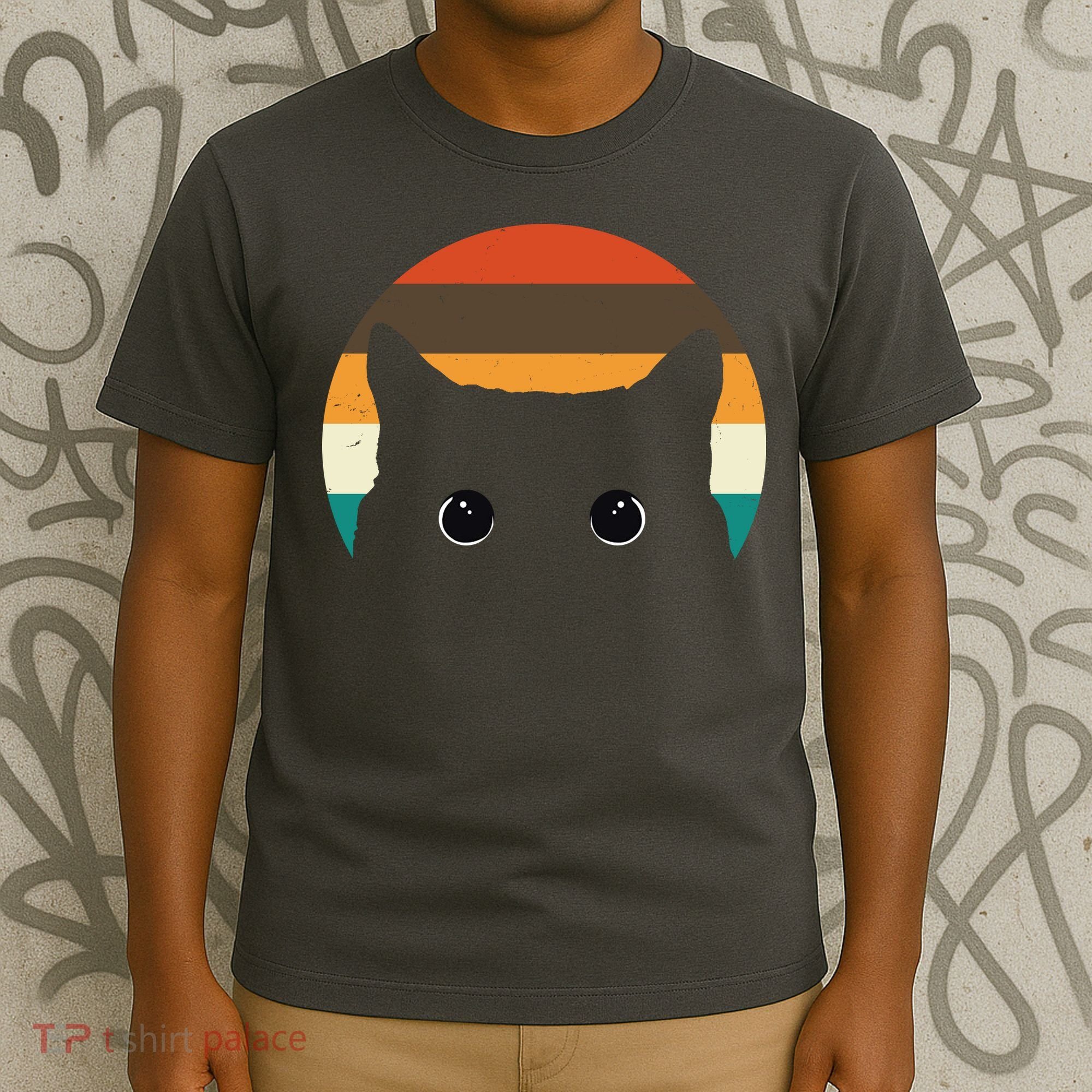 Retro Cat Eyes Vintage Sunset T-Shirt