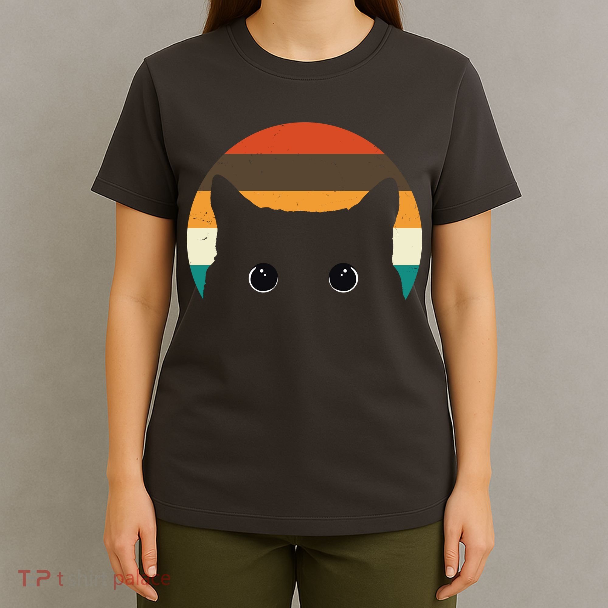 Retro Cat Eyes Vintage Sunset T-Shirt