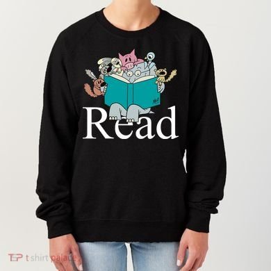 Read Cute Elephant Book Lover Gift Women's Sweatshirt