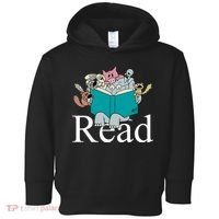 Read Cute Elephant Book Lover Gift Toddler Hoodie thumb 0