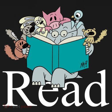 Read Cute Elephant Book Lover Gift Kids Tie-Dye T-Shirt