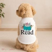 Read Cute Elephant Book Lover Gift Doggie Tank thumb 2