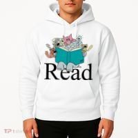 Read Cute Elephant Book Lover Gift Hoodie thumb 2