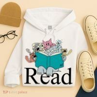 Read Cute Elephant Book Lover Gift Hoodie thumb 4