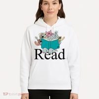 Read Cute Elephant Book Lover Gift Hoodie thumb 5