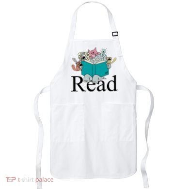 Read Cute Elephant Book Lover Gift Apron