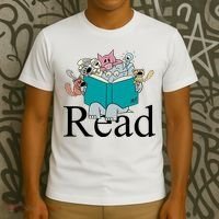 Read Cute Elephant Book Lover Gift T-Shirt thumb 3