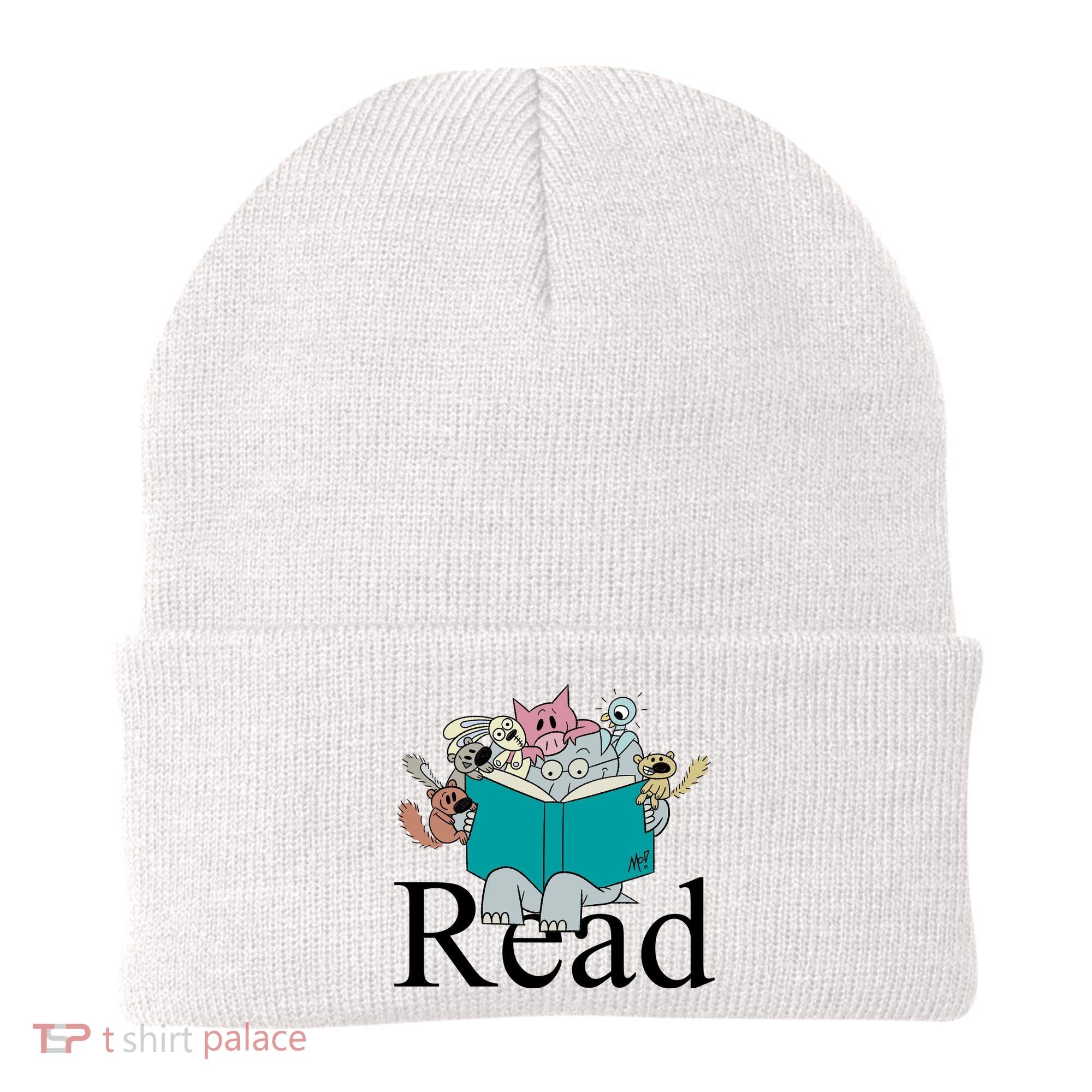 Read Cute Elephant Book Lover Gift Beanie