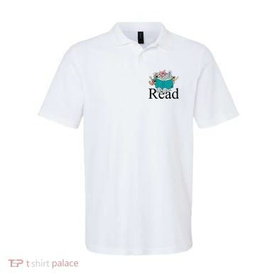 Read Cute Elephant Book Lover Gift Polo