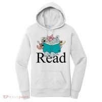 Read Cute Elephant Book Lover Gift Women's Hoodie thumb 0