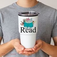 Read Cute Elephant Book Lover Gift Tumbler thumb 2