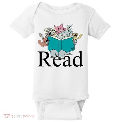 Read Cute Elephant Book Lover Gift Baby Bodysuit