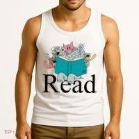 Read Cute Elephant Book Lover Gift Tank Top thumb 3
