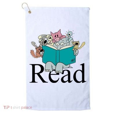 Read Cute Elephant Book Lover Gift Golf Towel