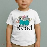 Read Cute Elephant Book Lover Gift Toddler T-Shirt thumb 2