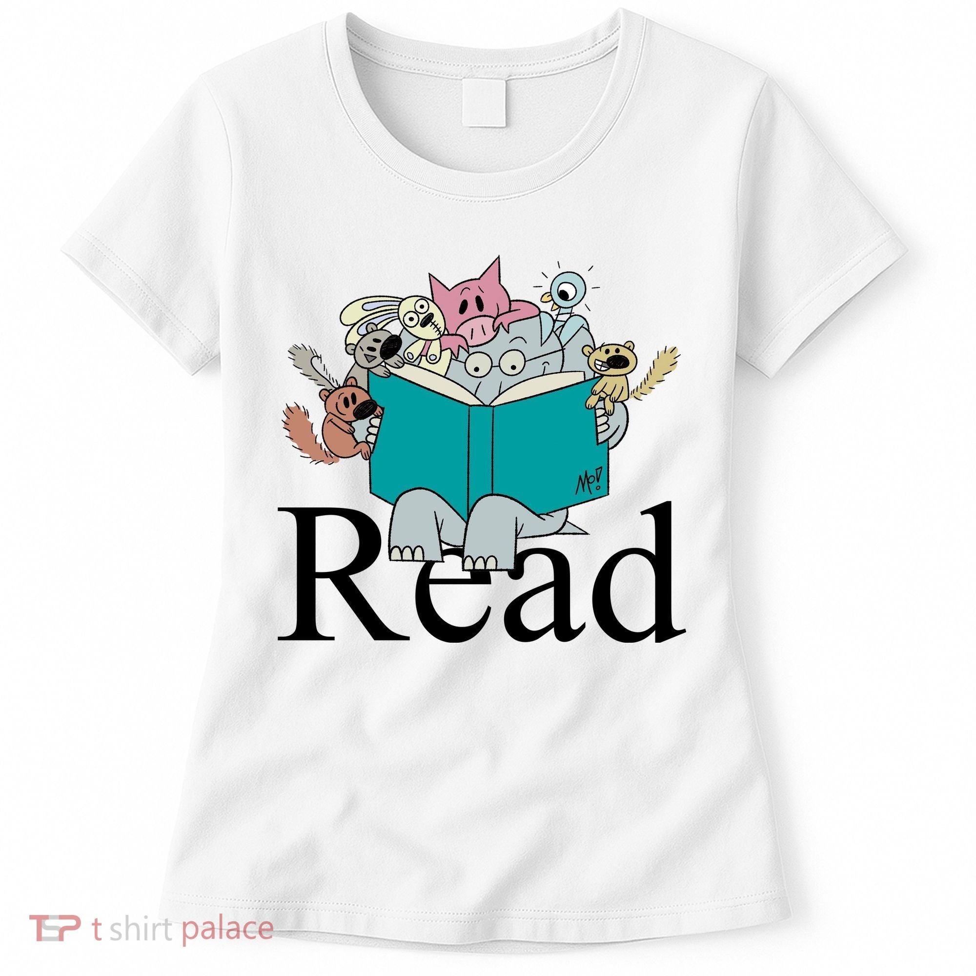 Read Cute Elephant Book Lover Gift Women's T-Shirt