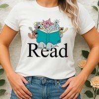 Read Cute Elephant Book Lover Gift Women's T-Shirt thumb 2