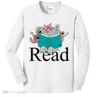 Read Cute Elephant Book Lover Gift Kids Long Sleeve Shirt thumb 0