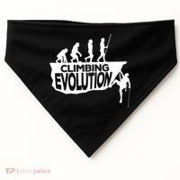 Rock Climbing Evolution Funny Climber Hiker Boulderer Cute Gift USA-Made Doggie Bandana thumb 0