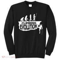 Rock Climbing Evolution Funny Climber Hiker Boulderer Cute Gift Sweatshirt thumb 0