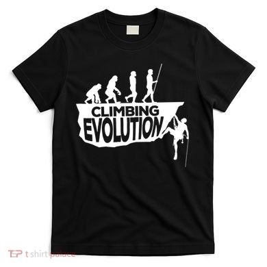 Rock Climbing Evolution Funny Climber Hiker Boulderer Cute Gift T-Shirt