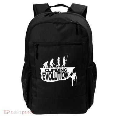 Rock Climbing Evolution Funny Climber Hiker Boulderer Cute Gift Backpack