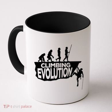 Rock Climbing Evolution Funny Climber Hiker Boulderer Cute Gift Coffee Mug
