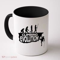 Rock Climbing Evolution Funny Climber Hiker Boulderer Cute Gift Coffee Mug thumb 0