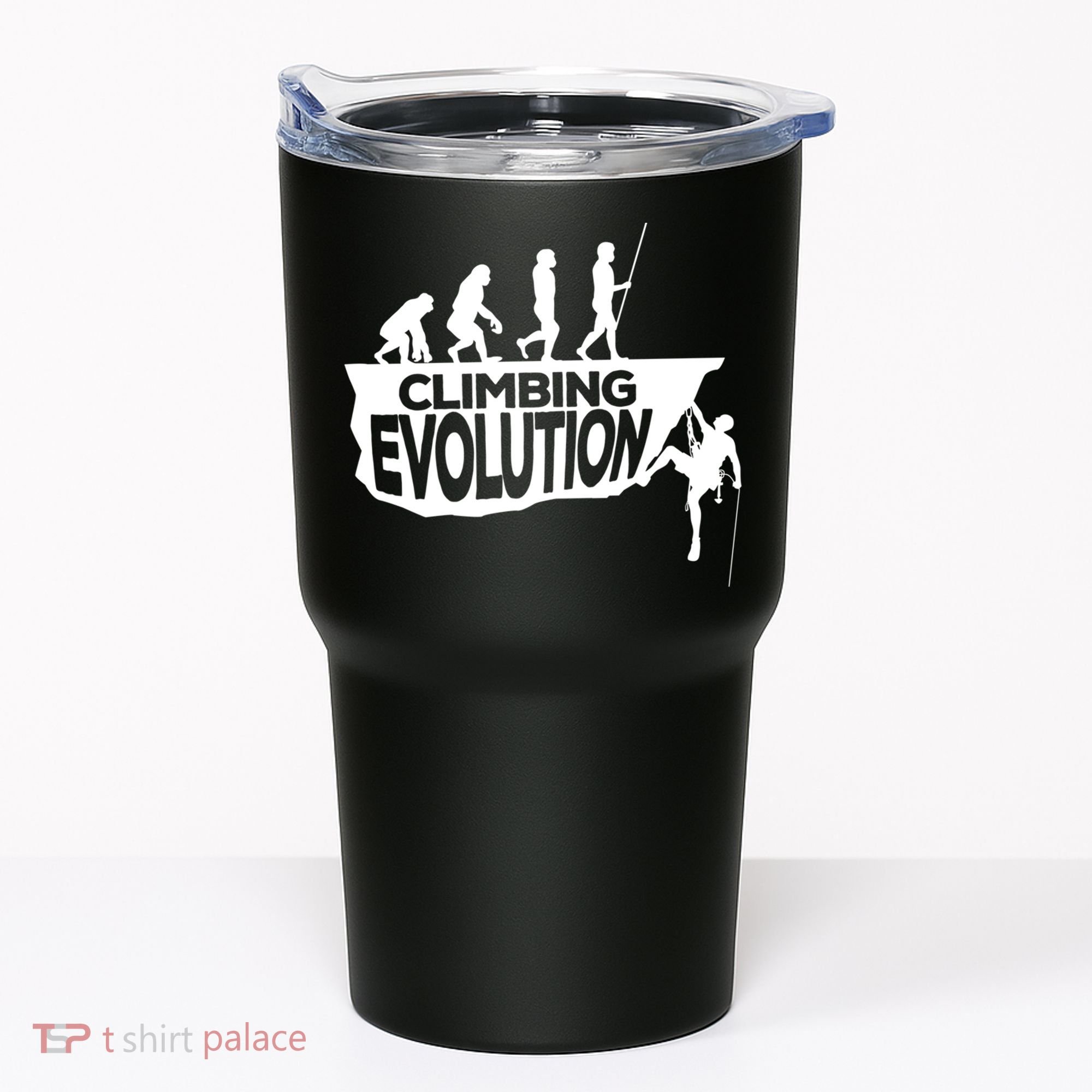 Rock Climbing Evolution Funny Climber Hiker Boulderer Cute Gift Tumbler