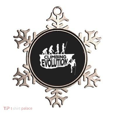 Rock Climbing Evolution Funny Climber Hiker Boulderer Cute Gift Ornament