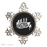 Rock Climbing Evolution Funny Climber Hiker Boulderer Cute Gift Ornament thumb 0