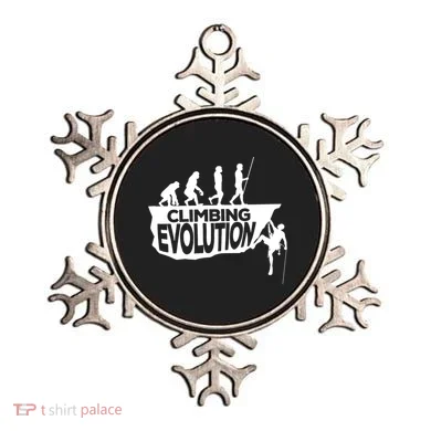 Rock Climbing Evolution Funny Climber Hiker Boulderer Cute Gift Ornament